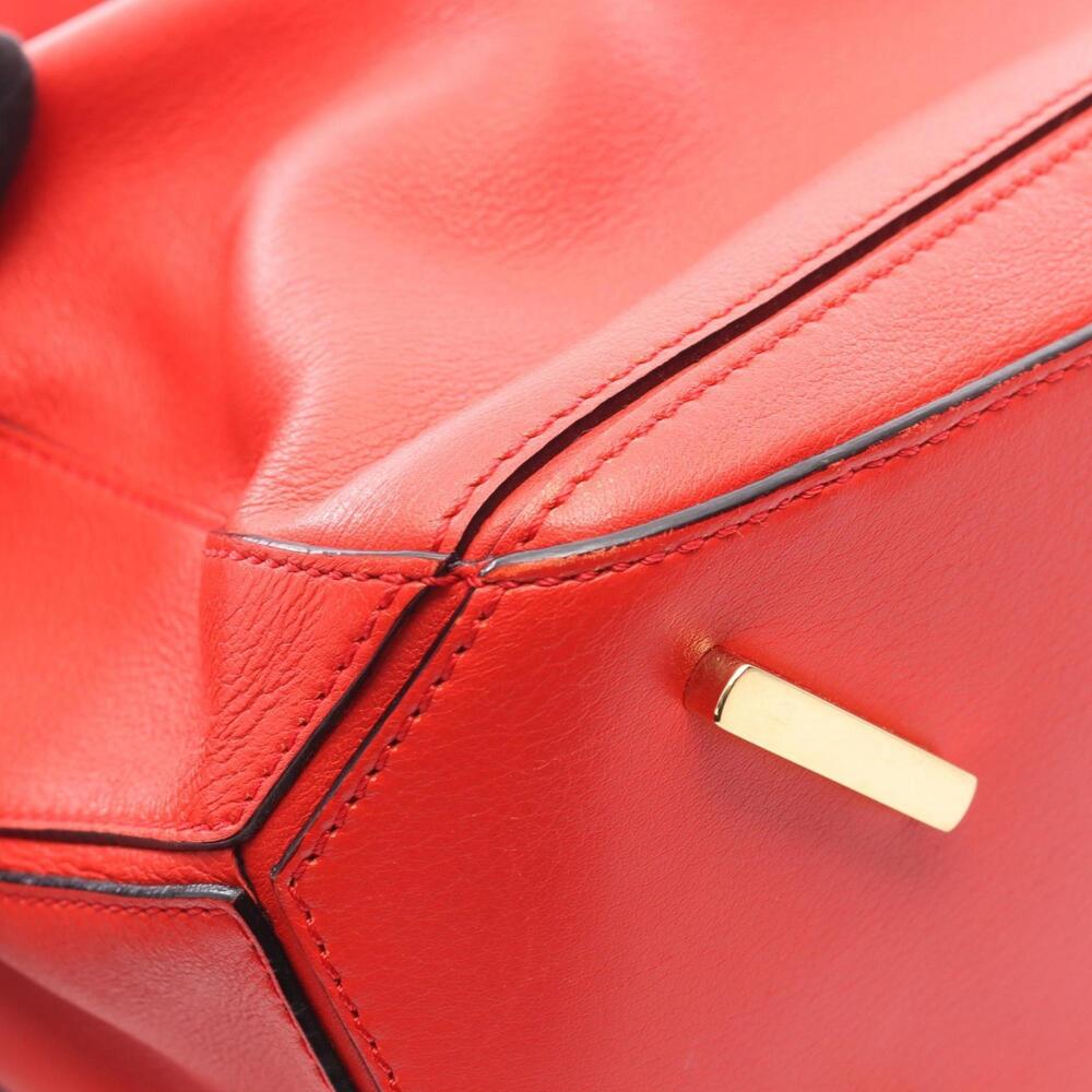 LOEWE Puzzle Bag Medium Handbag Leather Women's Red - Picture 8 of 15